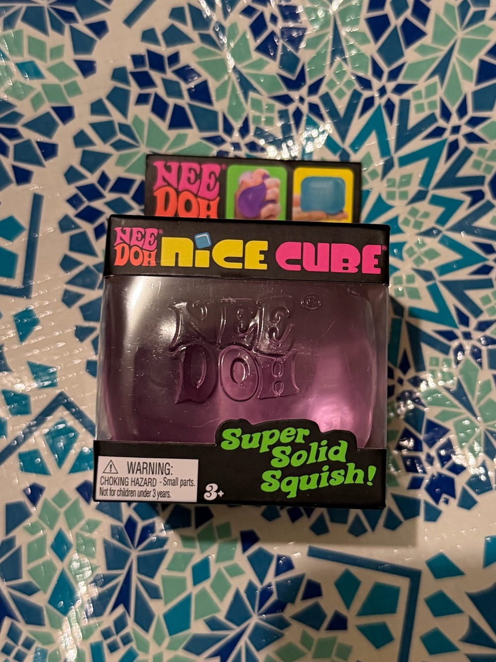 AUTHENTIC NeeDoh Nice Cube - Purple Squishy NWT